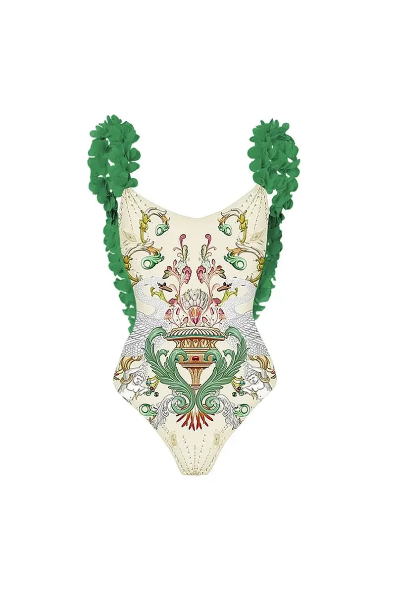 Appliqué rugloze sexy badpakset