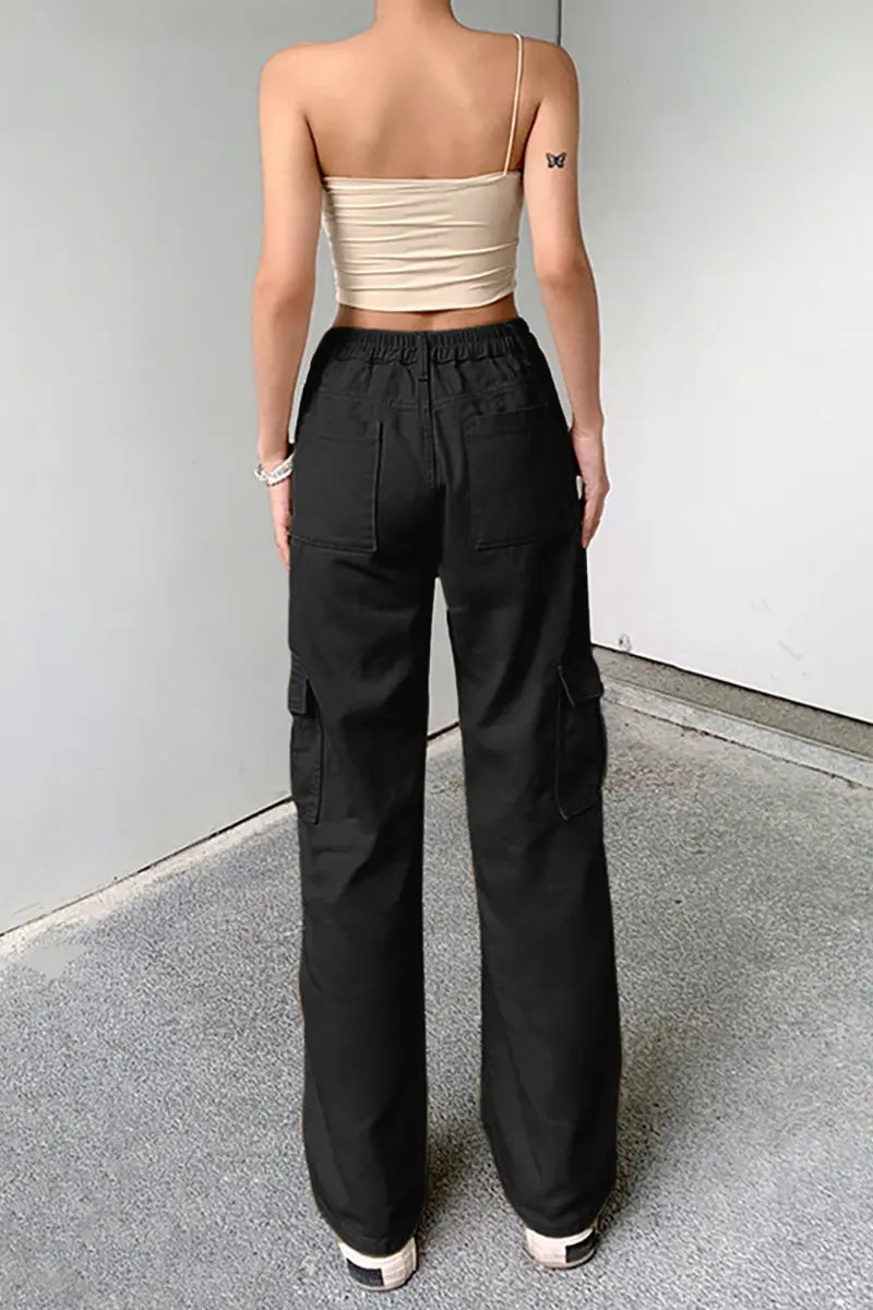 Veelzijdige elastische denim werkbroek