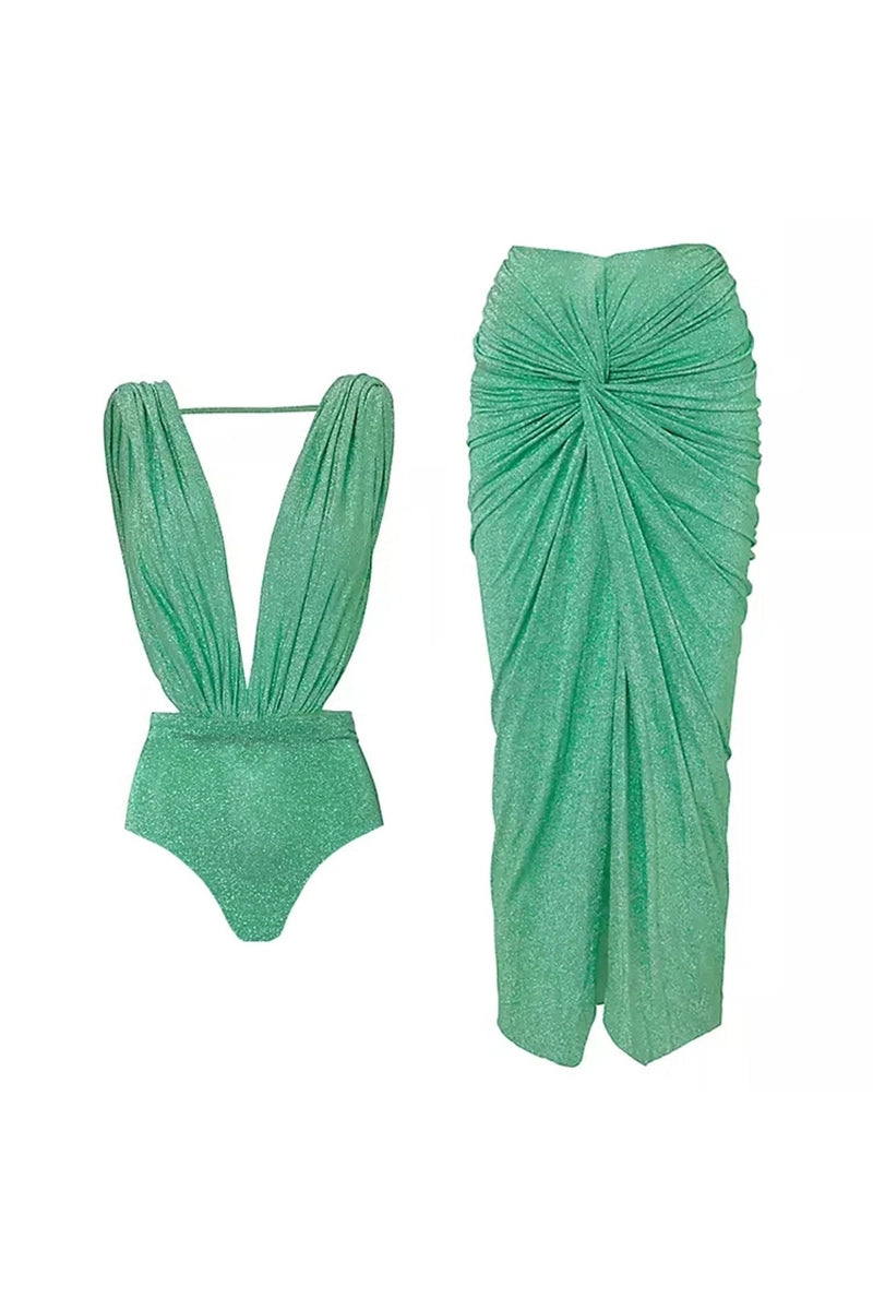Sprankelend Diep V Sexy Badpak Set