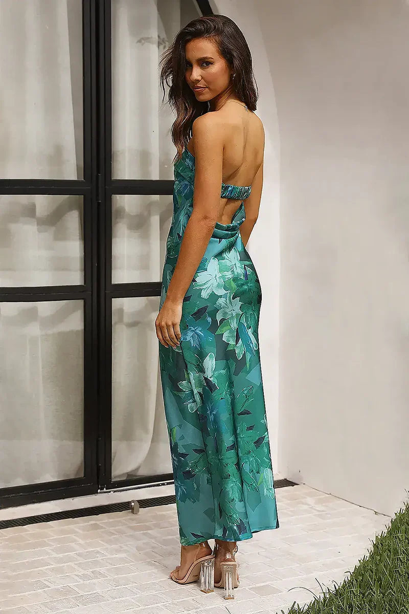 Miya Maxi-jurk - Groene Print