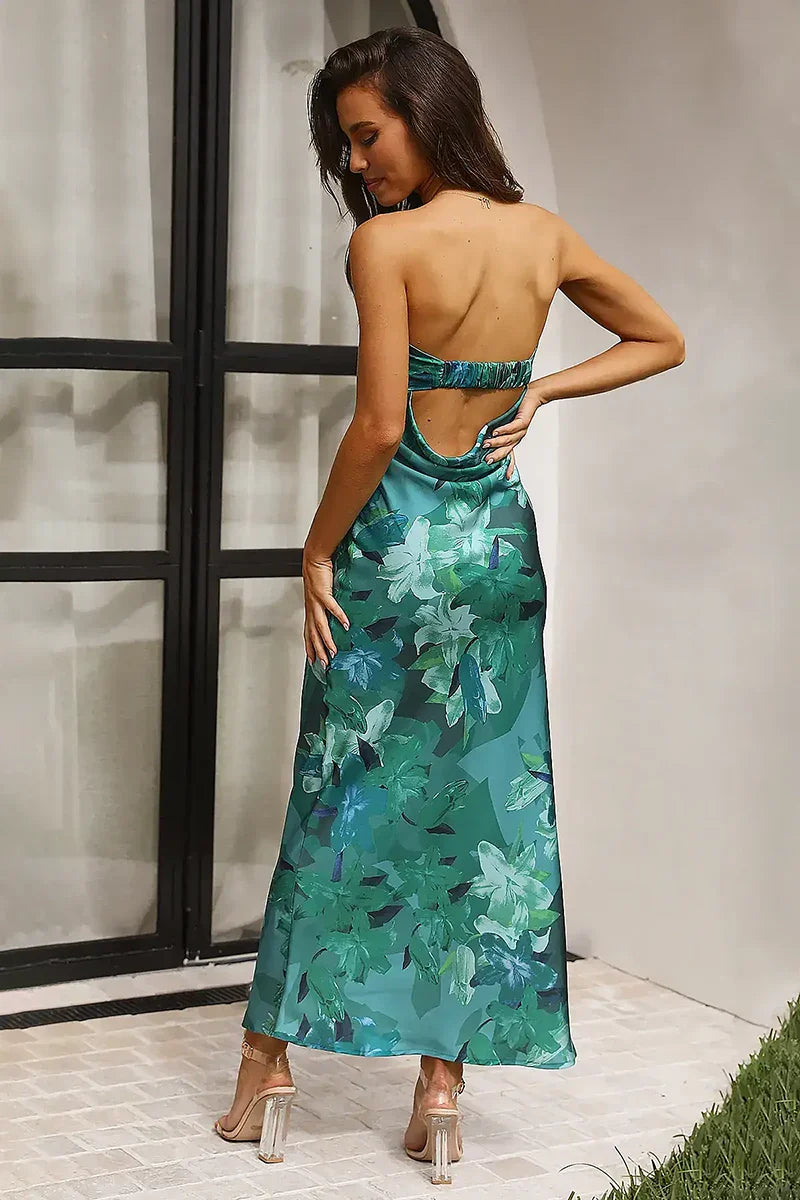 Miya Maxi-jurk - Groene Print
