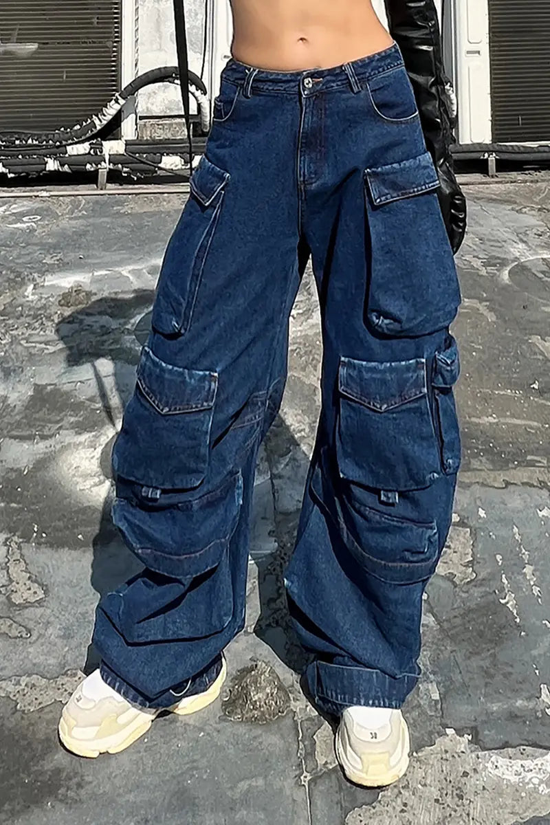 High-Waist Wide-Leg Trousers