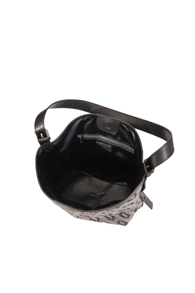 Washed Denim Commuter Crossbody Bag