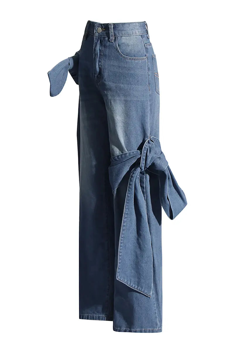 Lente Hoge Taille Denim