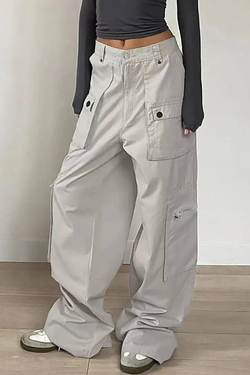 Chic Low-Waist Denim Pants