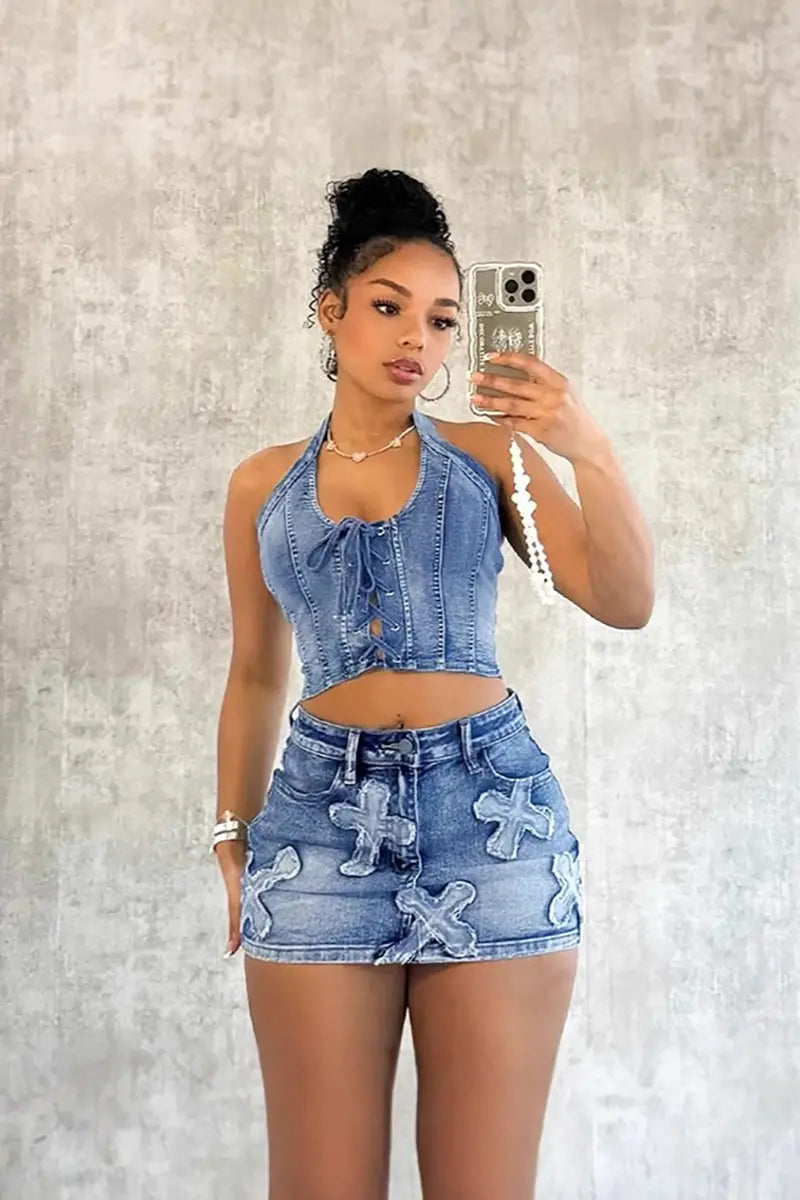 Designer Cross-Stitch Denim