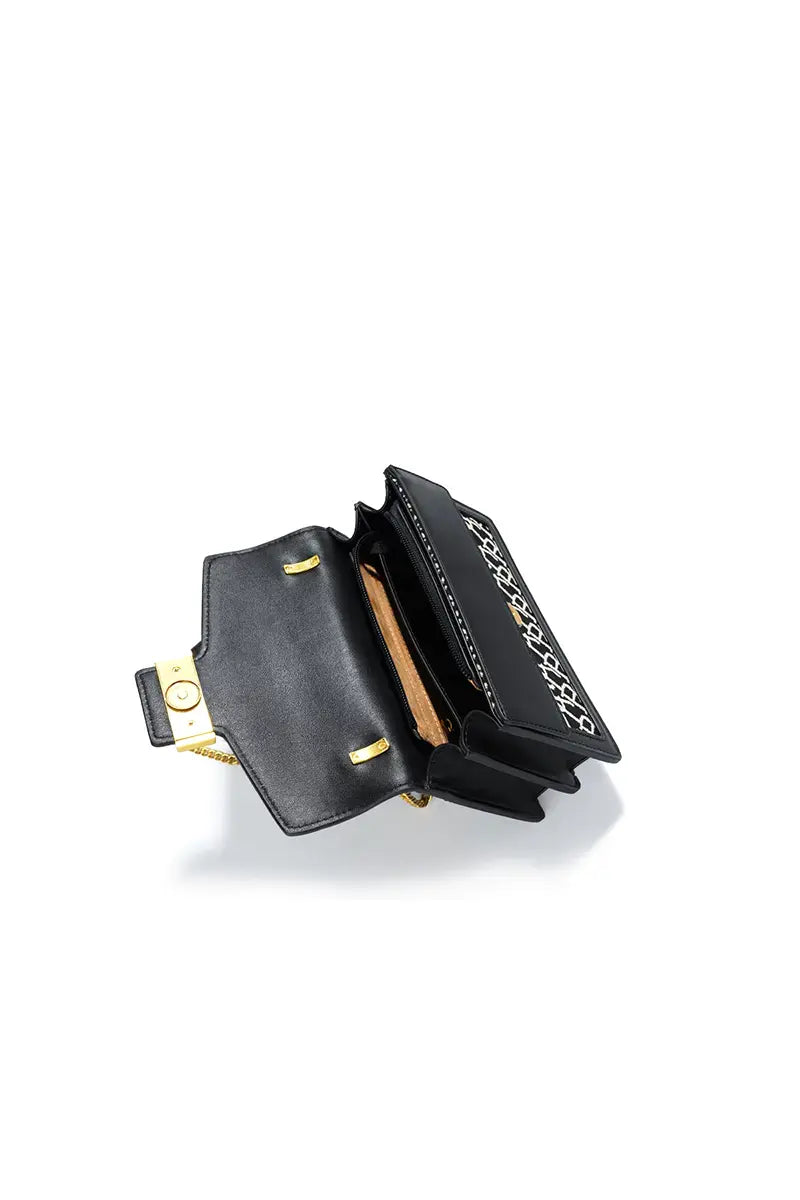 Jacquard Stitch Chain Dionysus Crossbody Bag