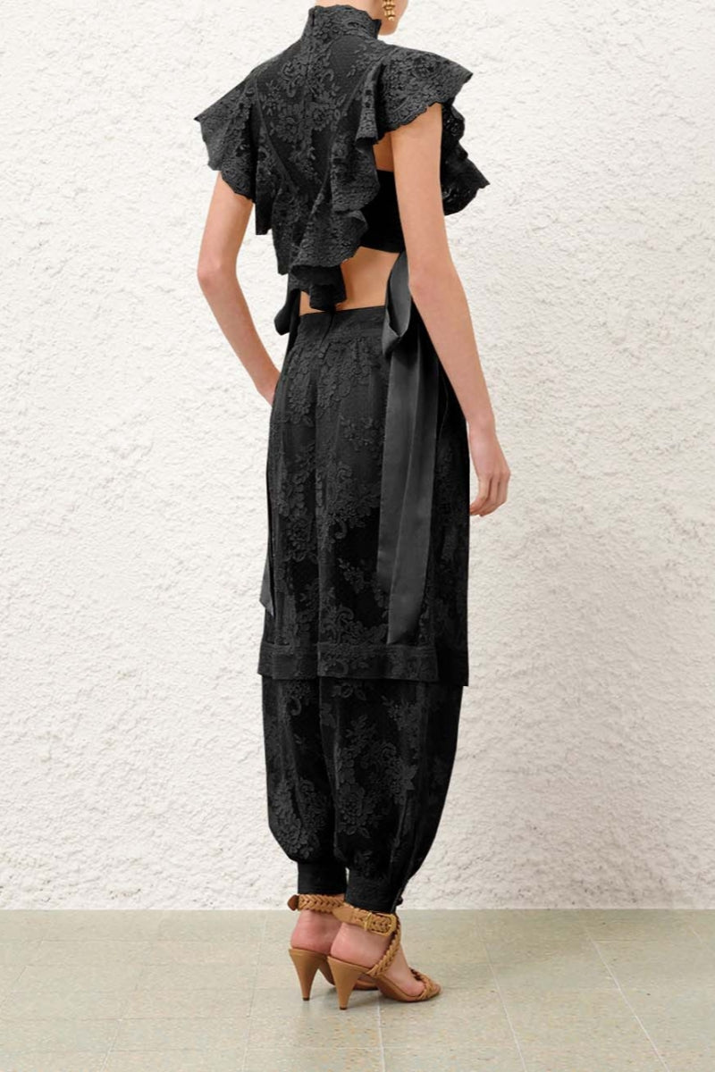 Lightness Streamer Lace Crop Top
