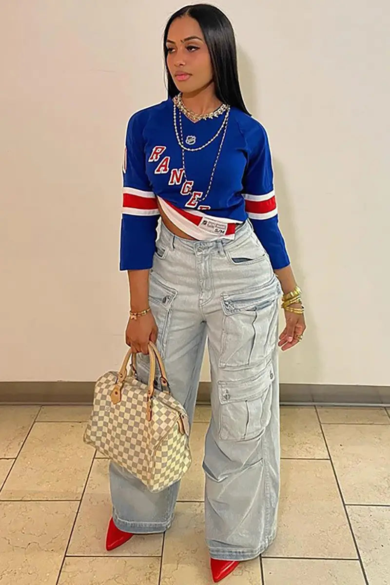 High-Waist Street Denim