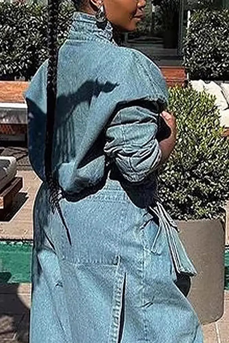 Chic Utility Denim Jacket