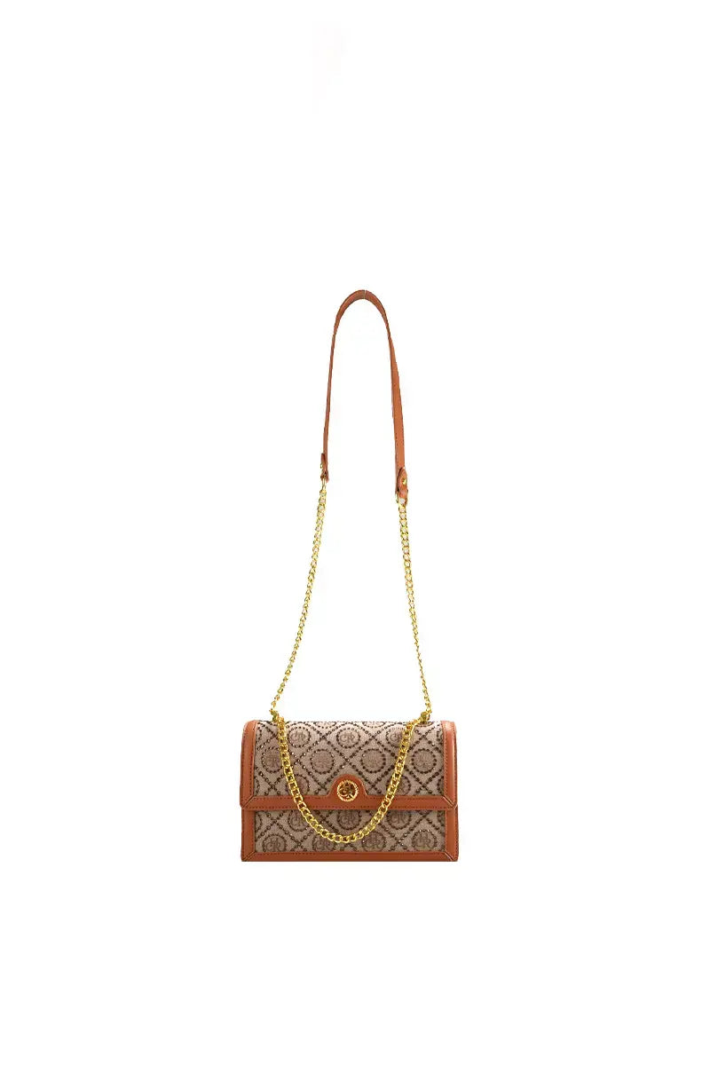 Vintage Jacquard Star Crossbody Shoulder Bag