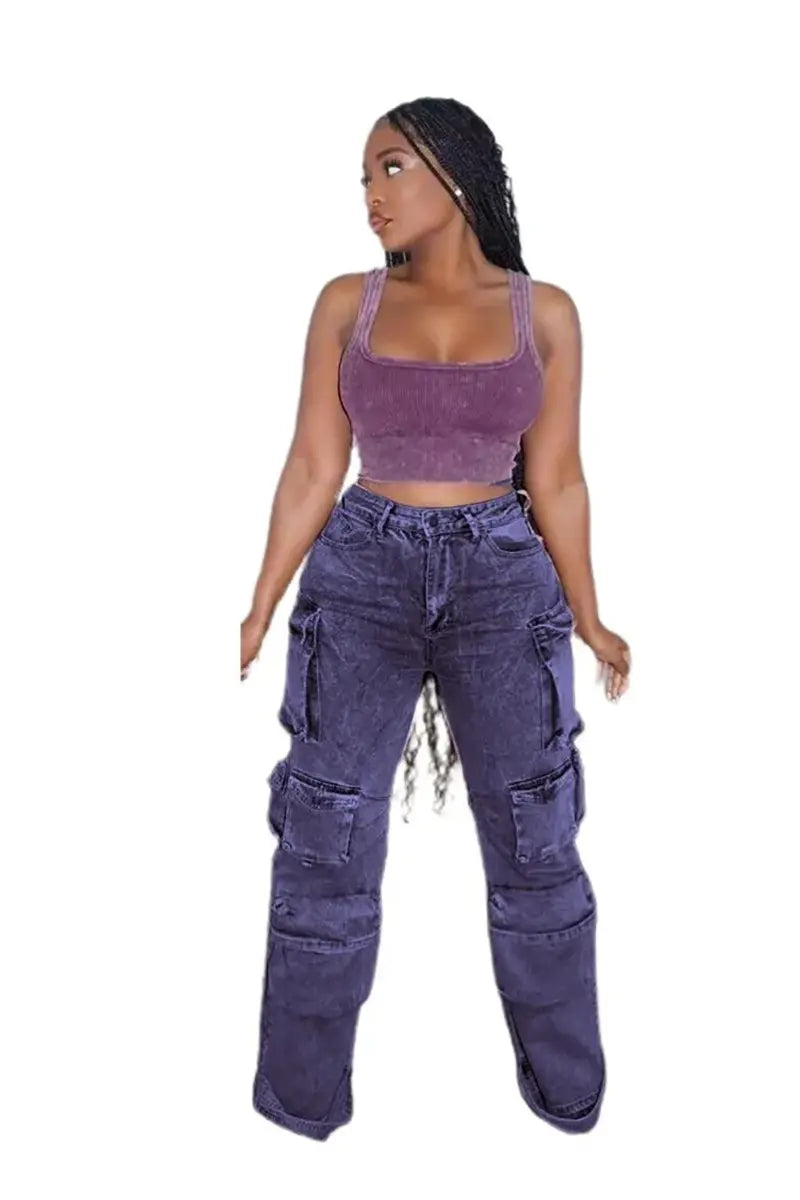 Street Style Cargo Jeans