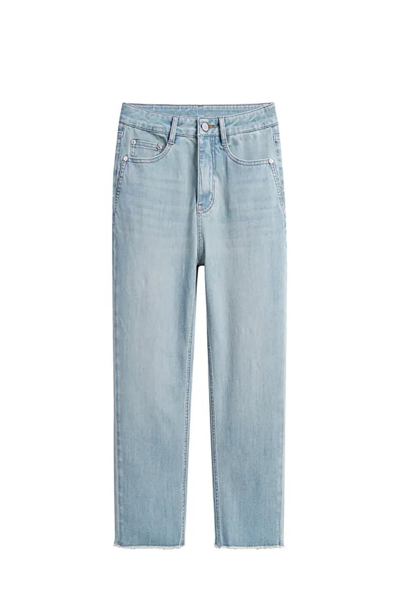 Light Blue Slim Straight Jeans