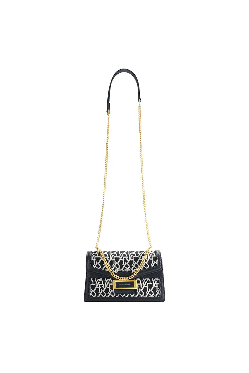 Jacquard Stitch Chain Dionysus Crossbody Bag