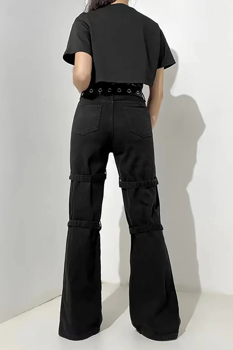 Street Style Gebloemde Jeans