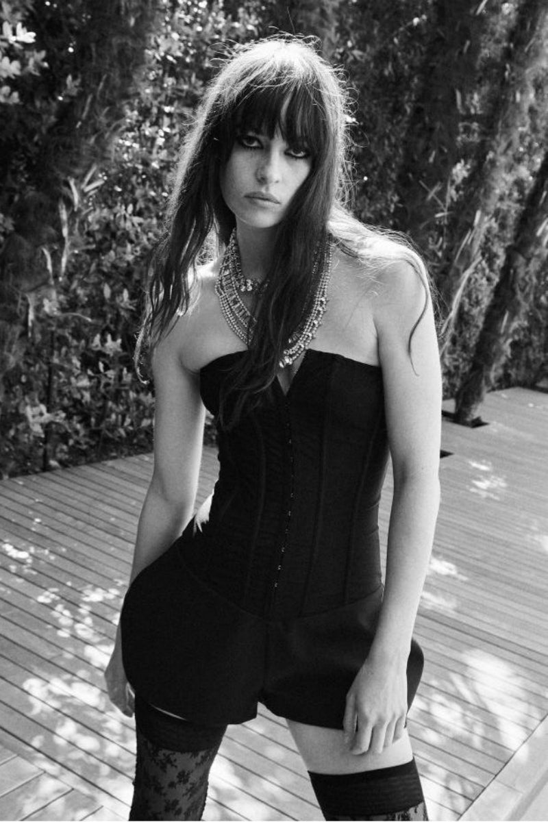 Dark Intentions Strapless Corset Romper