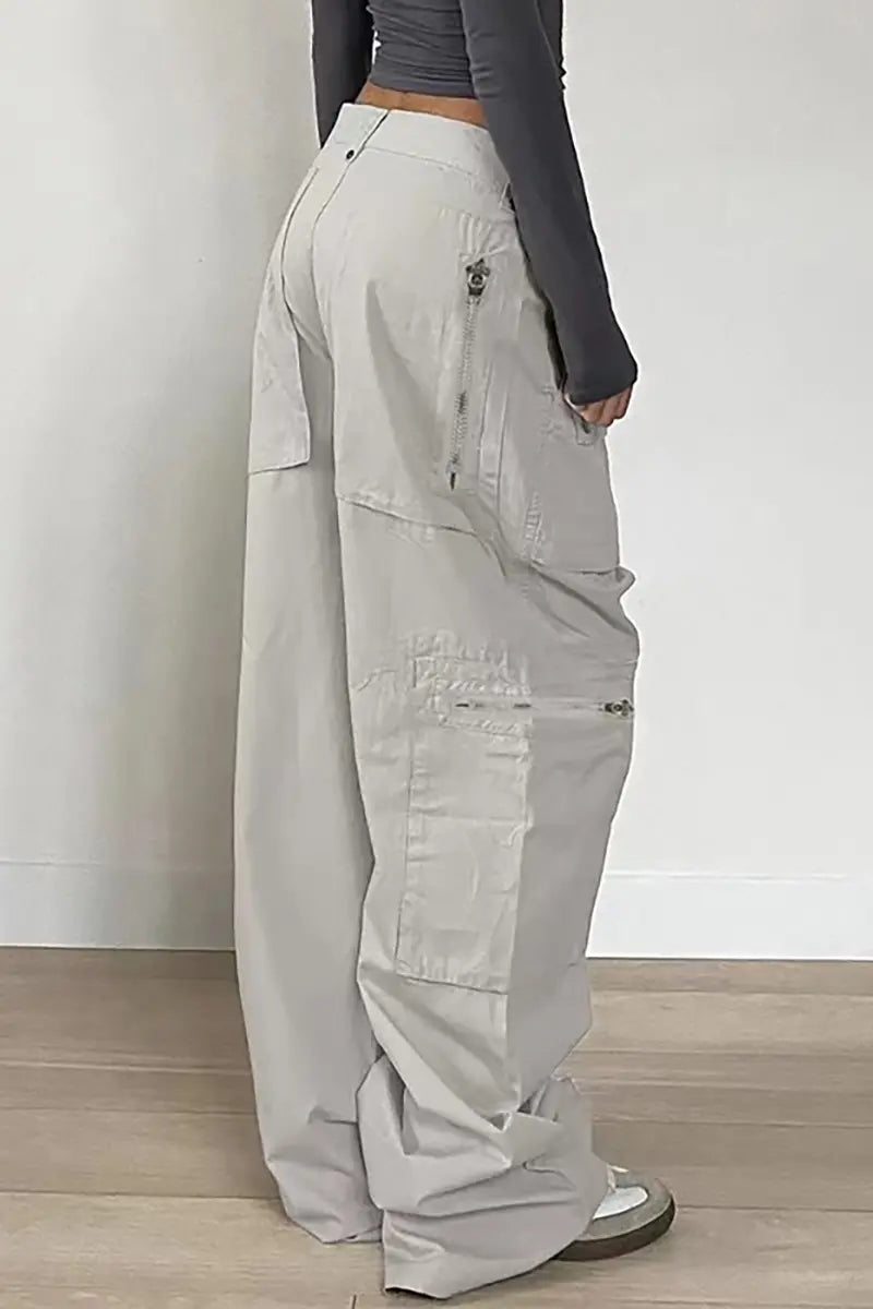 Chic Low-Waist Denim Pants