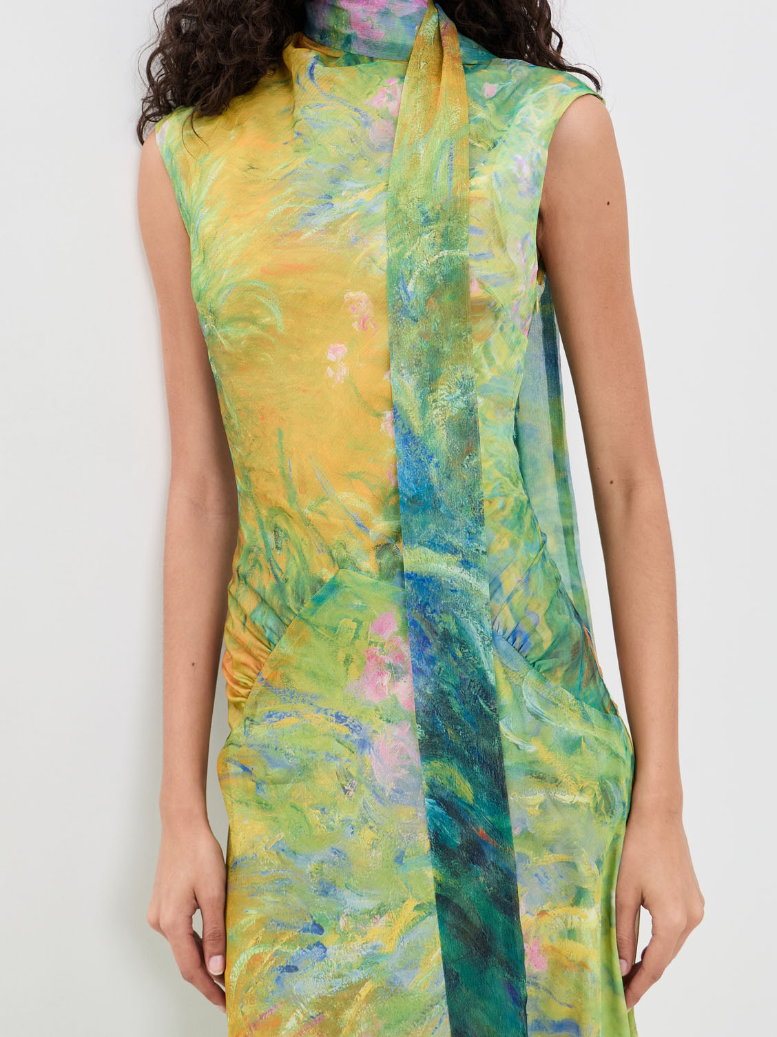 Vestido Maxi Path Of Irises Monet
