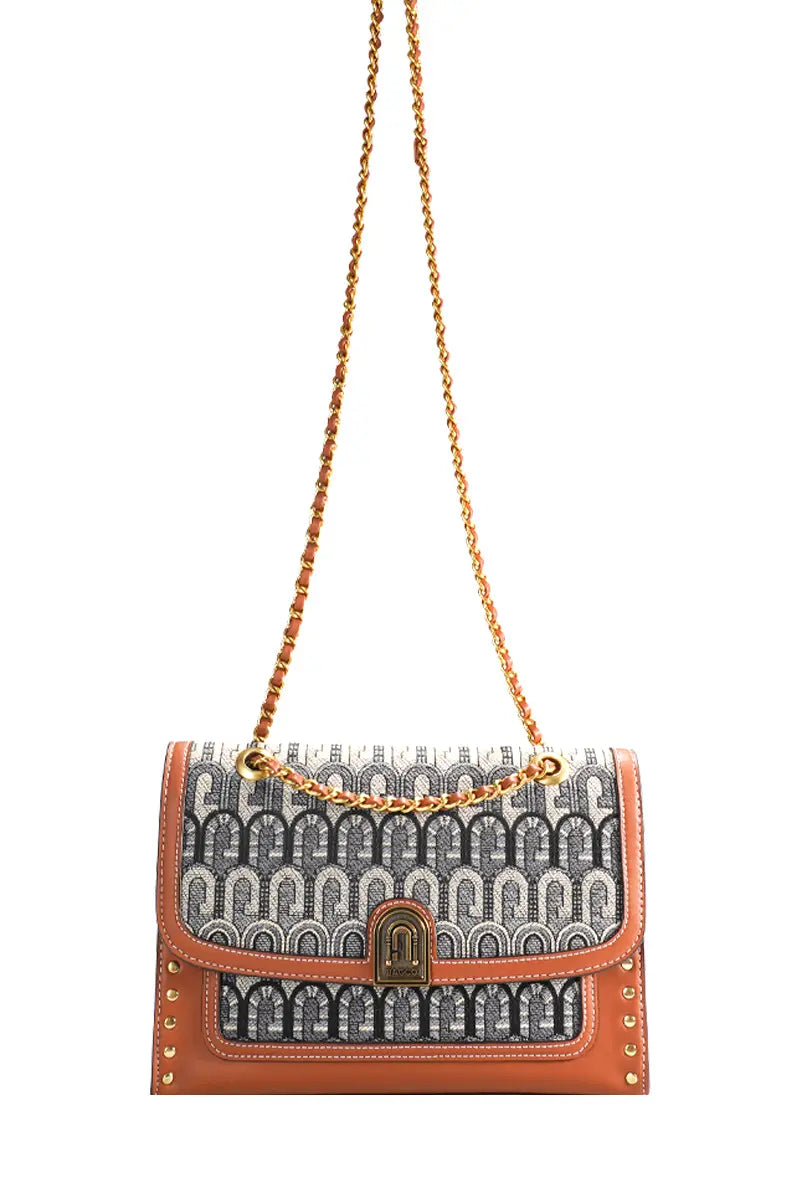 G-Jacquard Fabric Crossbody Shoulder Bag