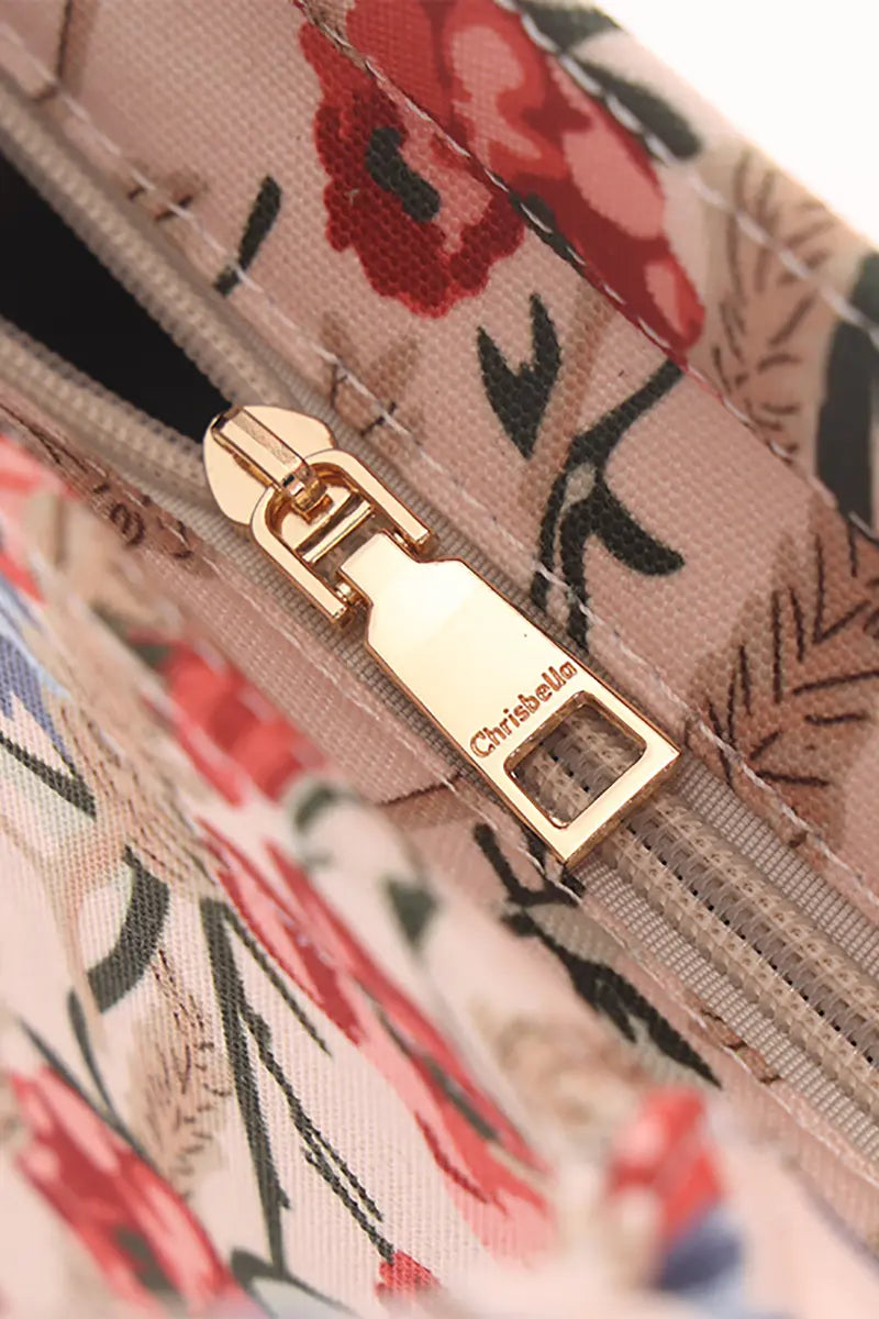 New Creative Canvas Tote Bag with Chinese-Inspired Print