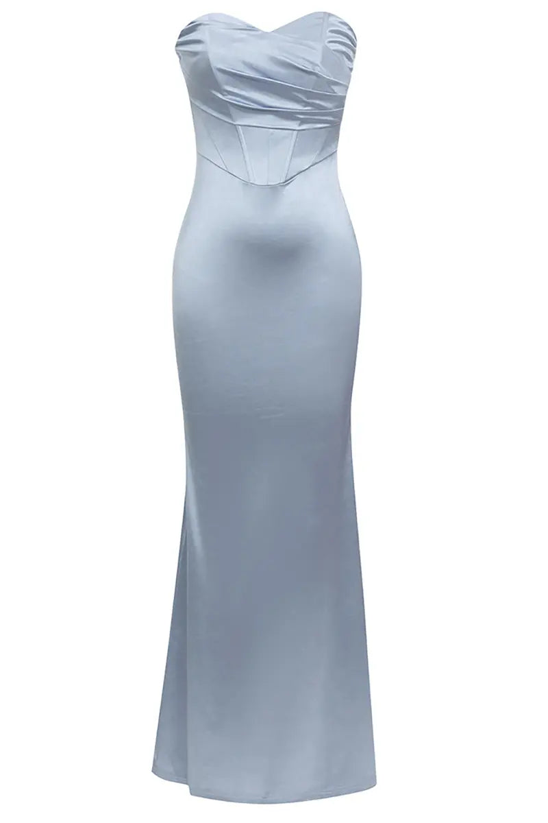 Bandloze visstaart bodycon avondjurk