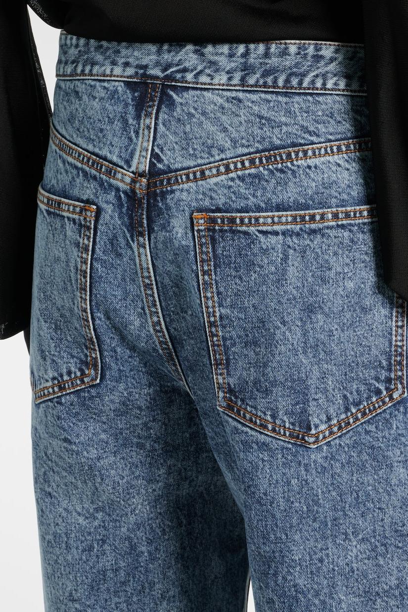 Wide-Leg Wrap Jeans