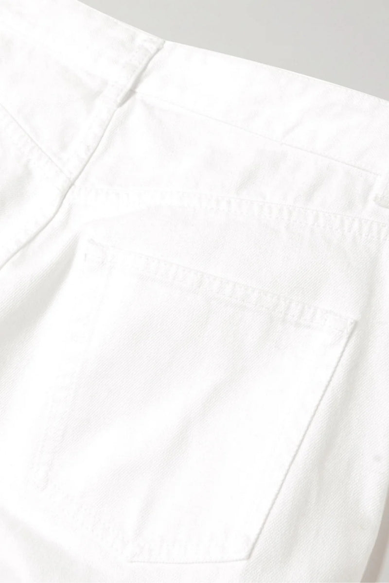 Marineblauwe riem jeans