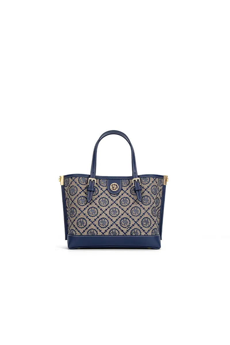 New Jacquard Star Mini Top Handle Tote Bag