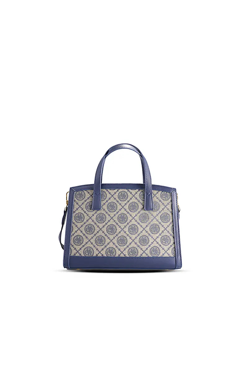 Jacquard Rhinestone Tote Crossbody Evening Bag