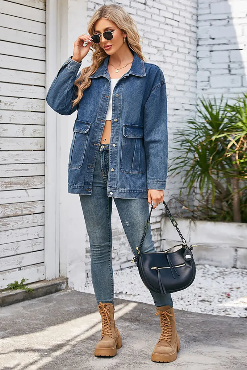 Casual Fall Denim Jacket