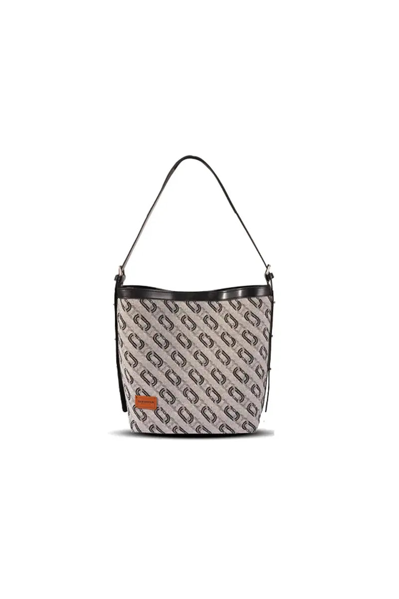 Washed Denim Commuter Crossbody Bag