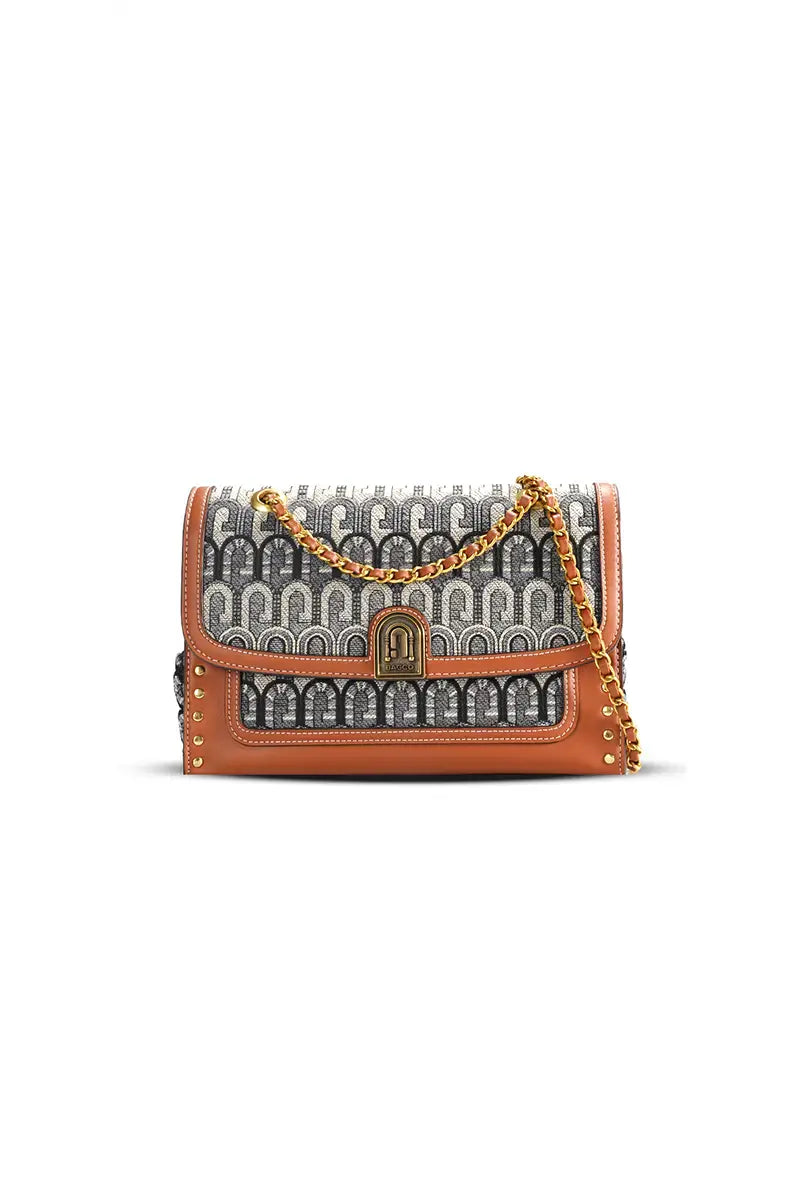G-Jacquard Fabric Crossbody Shoulder Bag