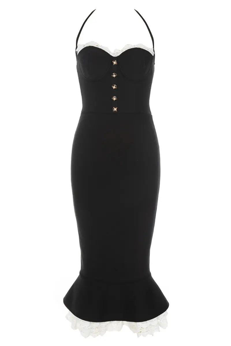 Sexy spaghetti-strap fishtailjurk
