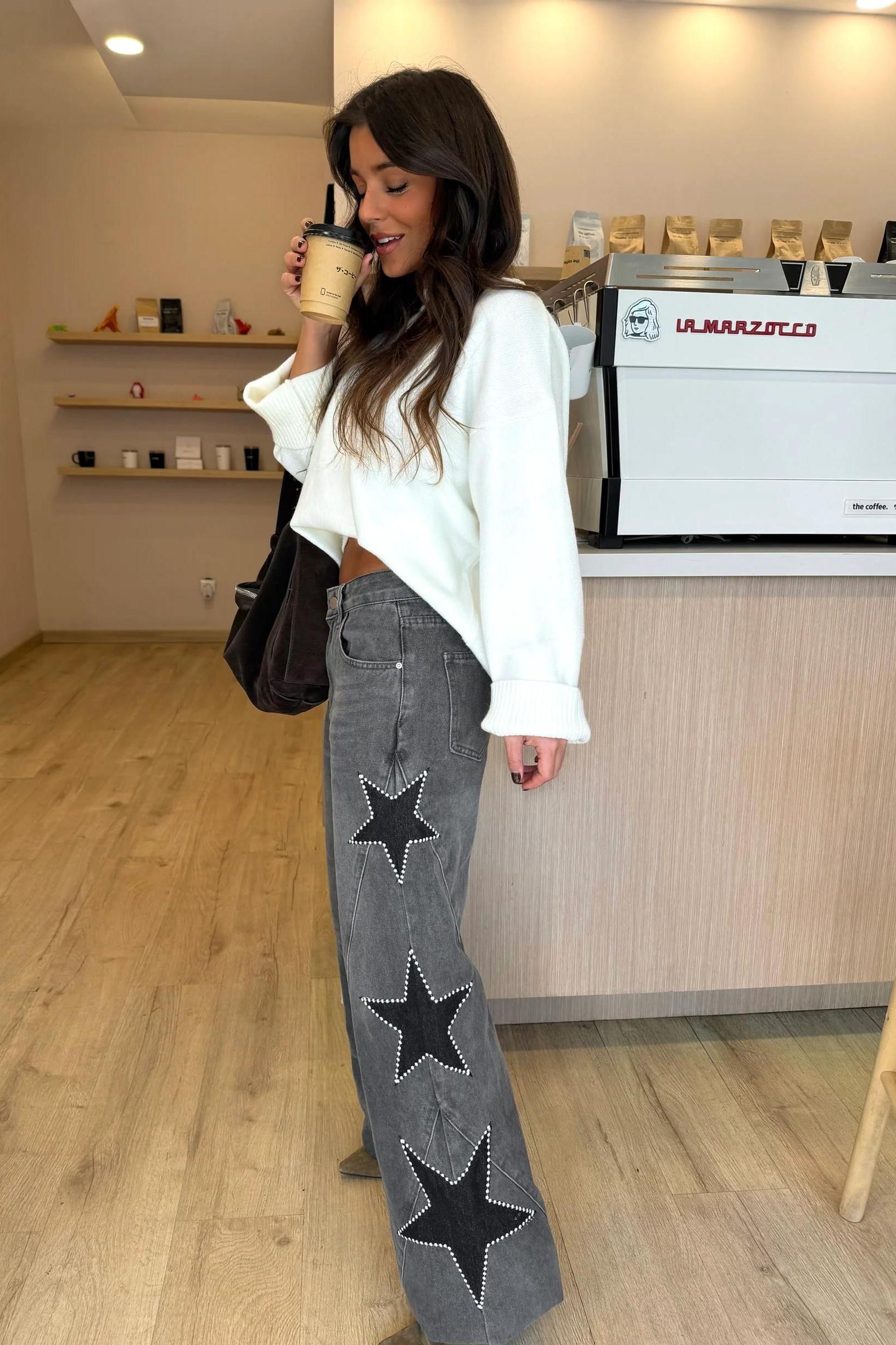 Casual Star Straight Jeans