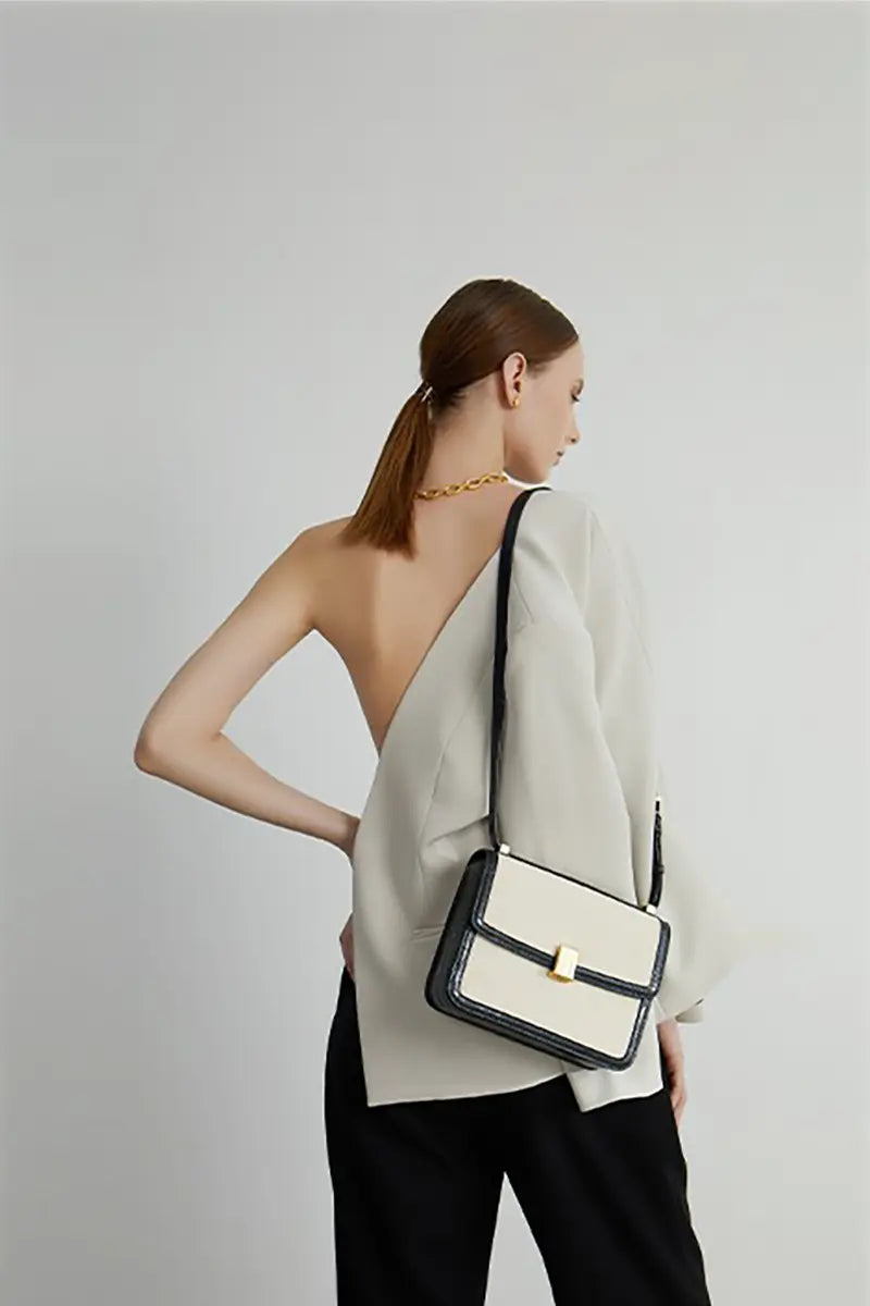 Minimalist Canvas Crossbody Shoulder Bag for Women