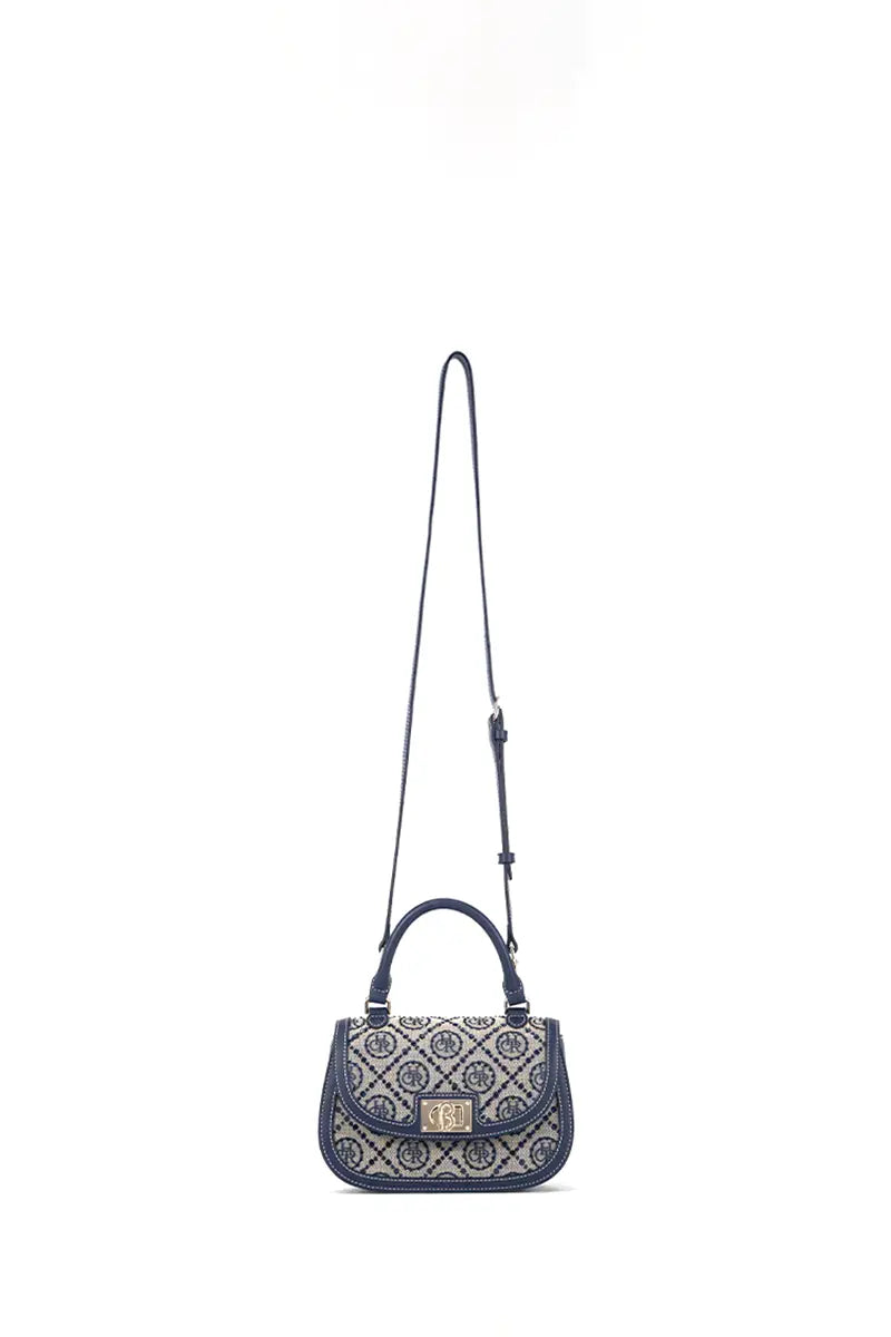 Spring Jacquard Star Top Handle Bag