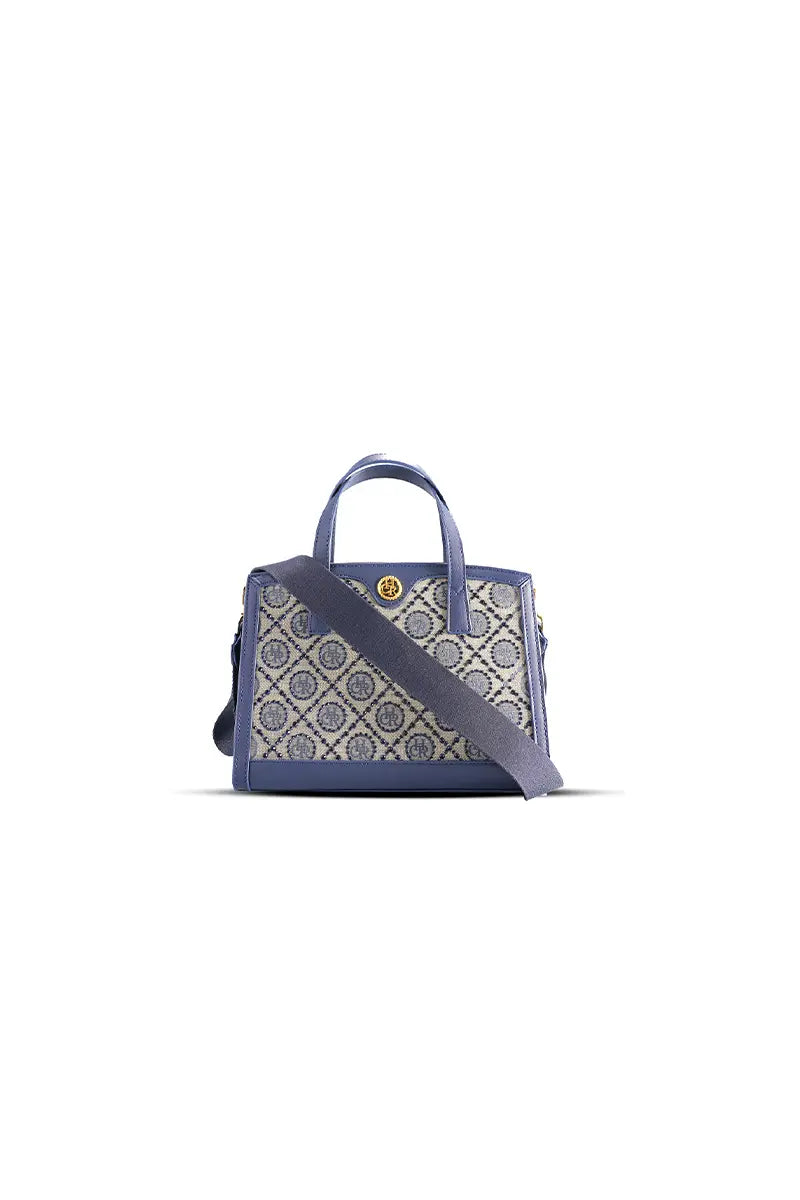 Jacquard Rhinestone Tote Crossbody Evening Bag