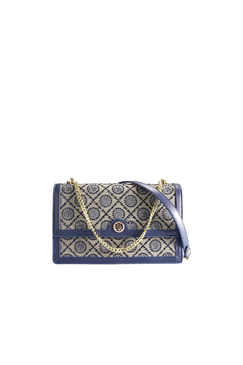 Vintage Jacquard Star Crossbody Shoulder Bag