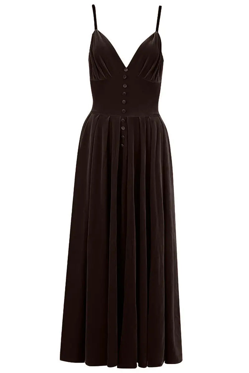 Vestido Vintage de Terciopelo sin Espalda