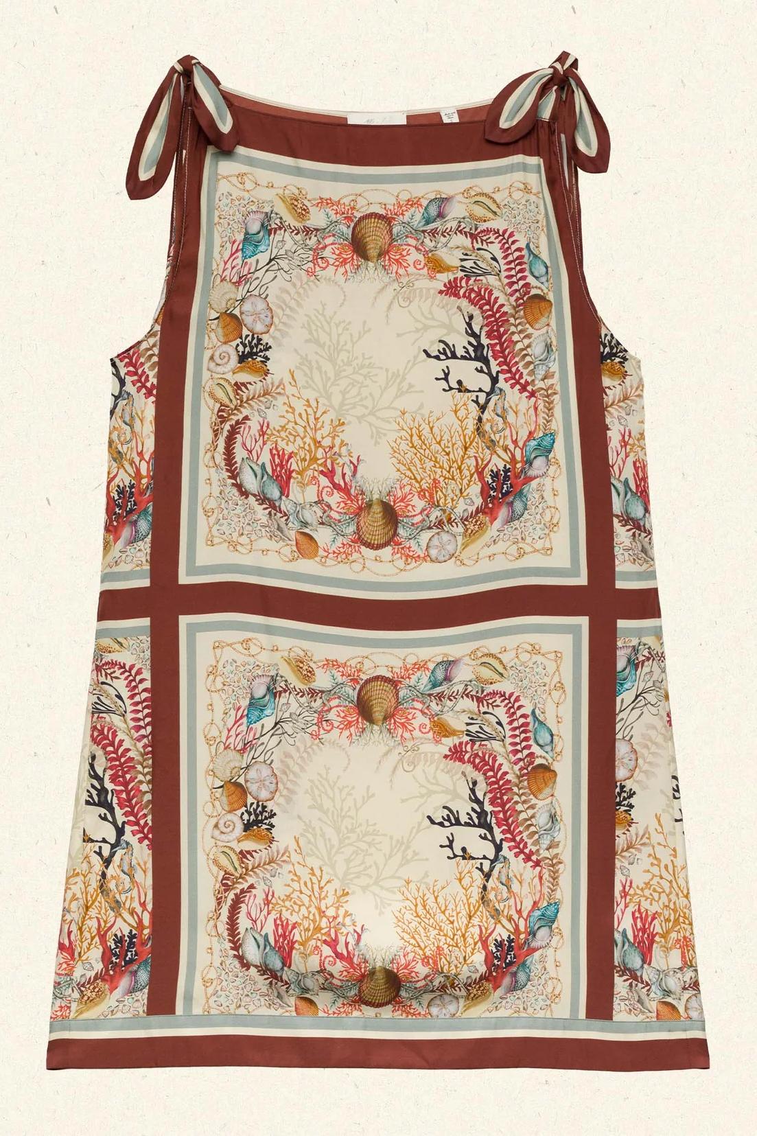 Summer Conch Flower Mini Dress
