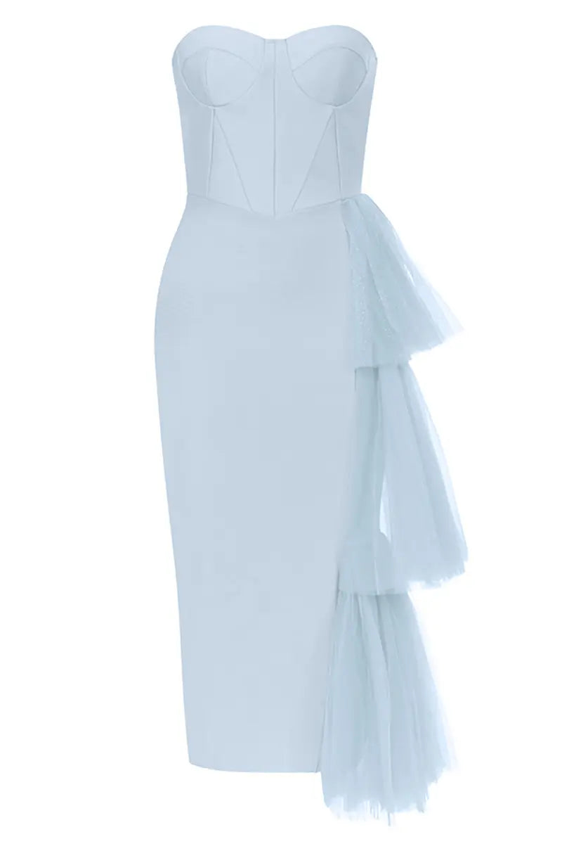 Bandeau kanten gespleten bandagejurk