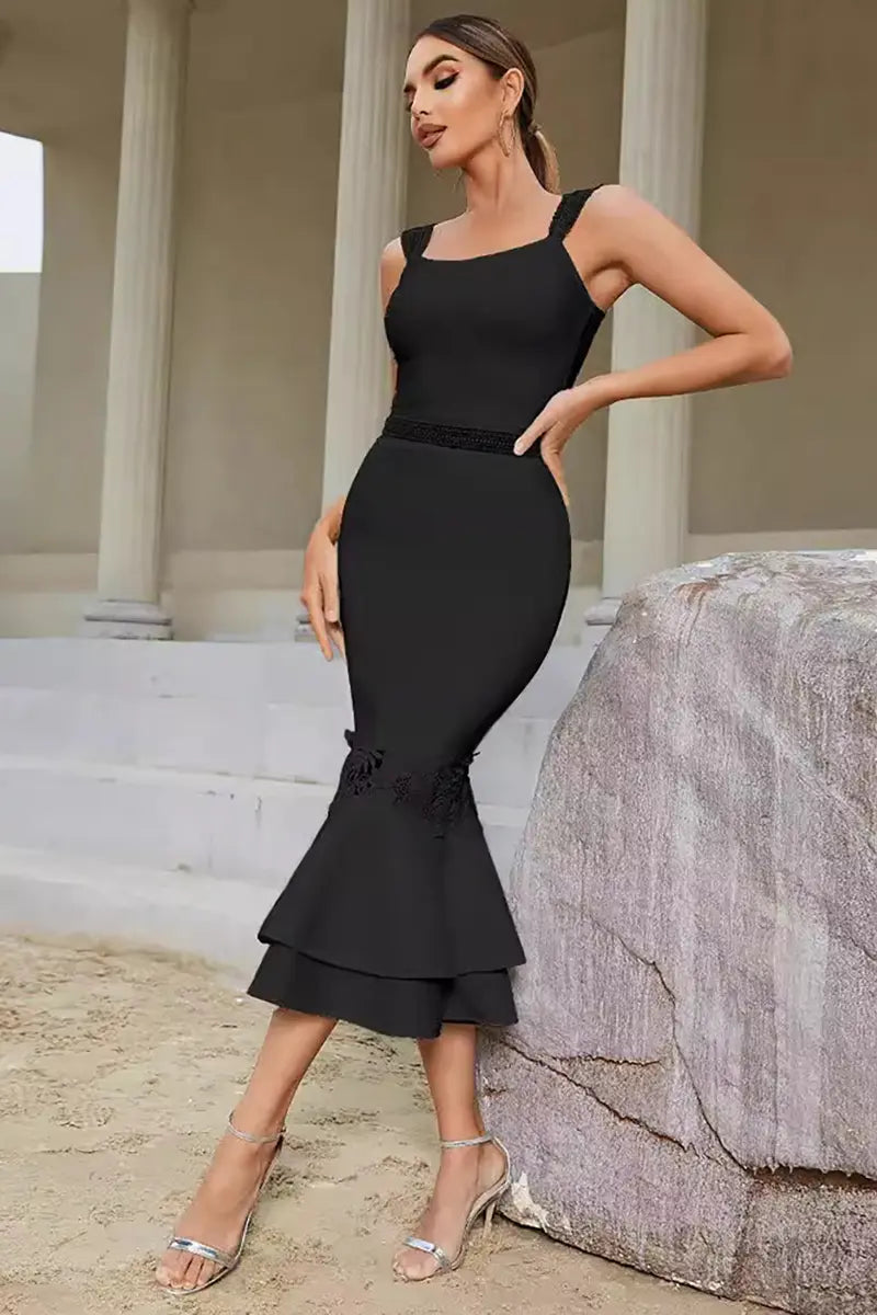 Sexy kanten bandage visstaartjurk