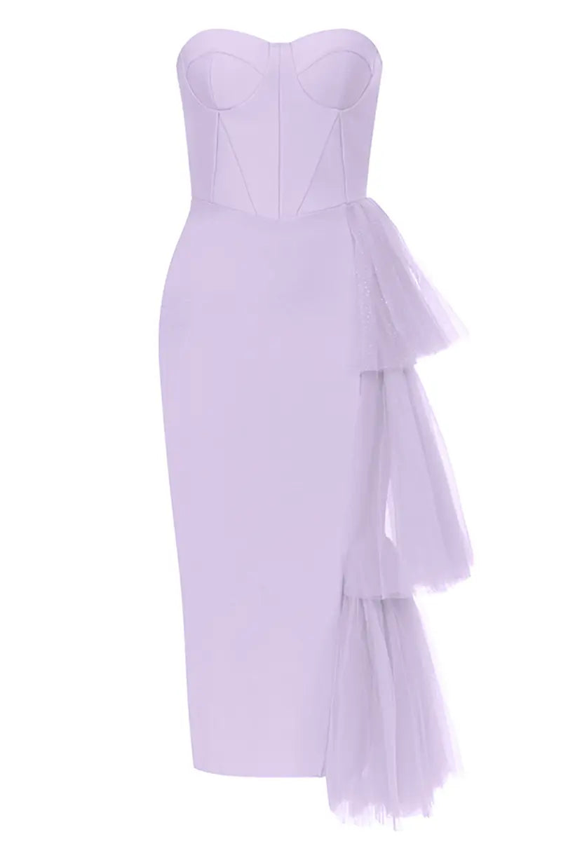 Bandeau kanten gespleten bandagejurk