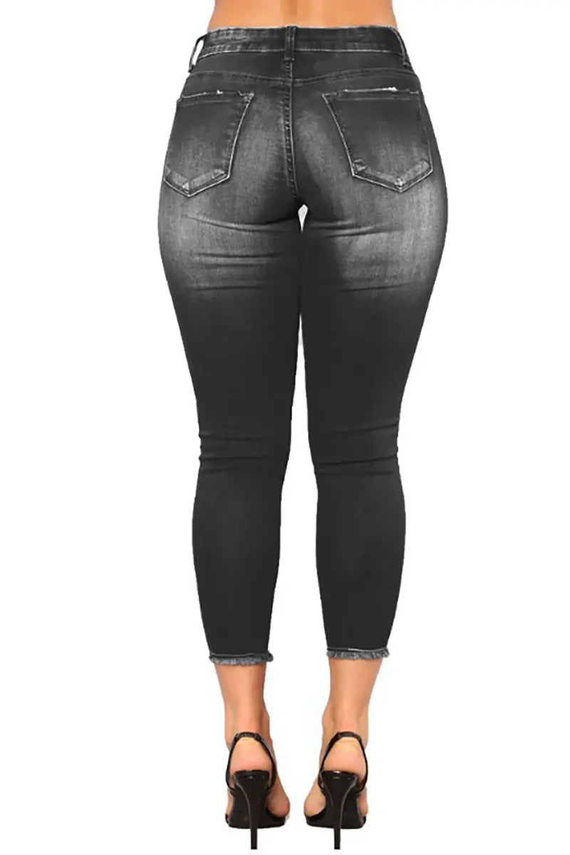 High-Waisted Stretch Skinny Jeans