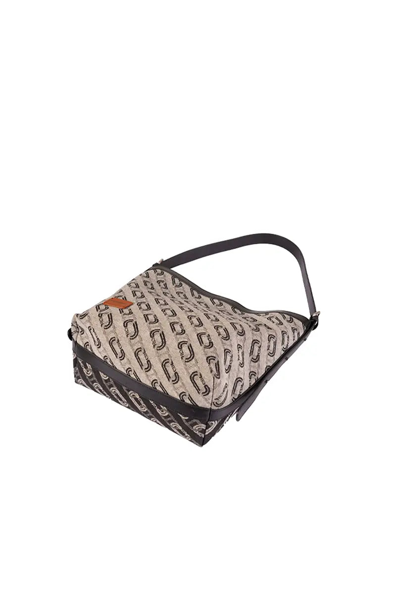 Washed Denim Commuter Crossbody Bag