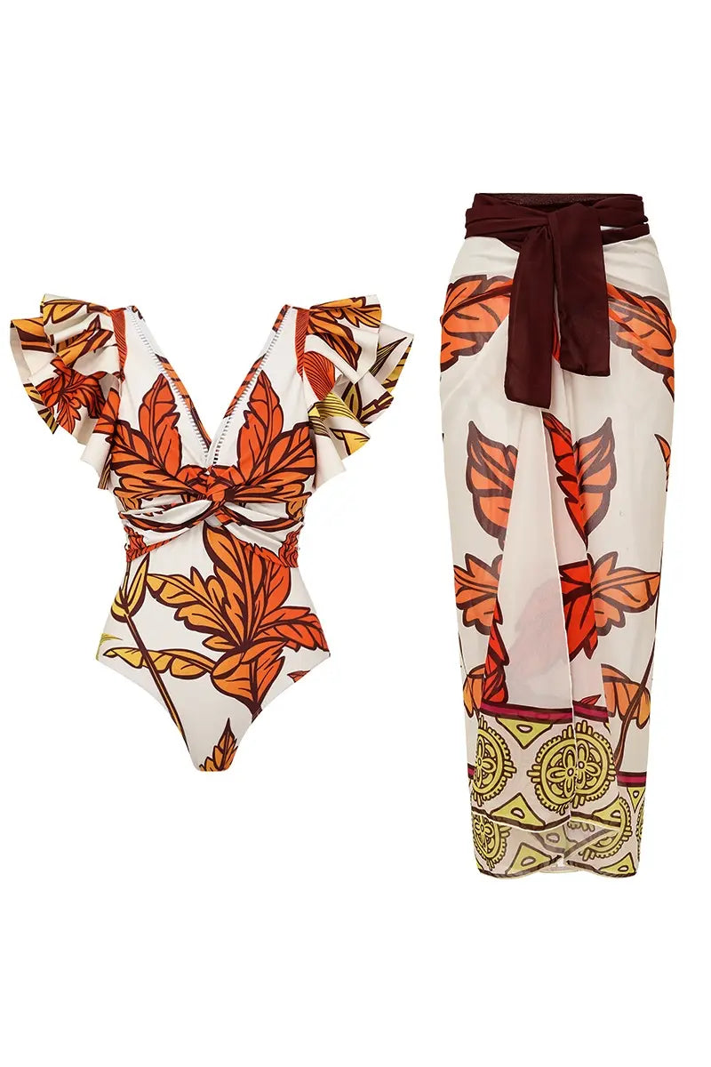Maple Print Badpak Set Trio