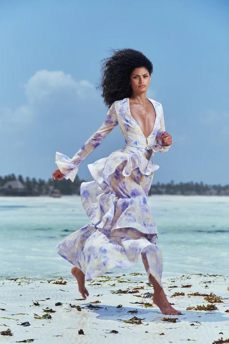 Floral Tiered Ruffle Maxi Dress