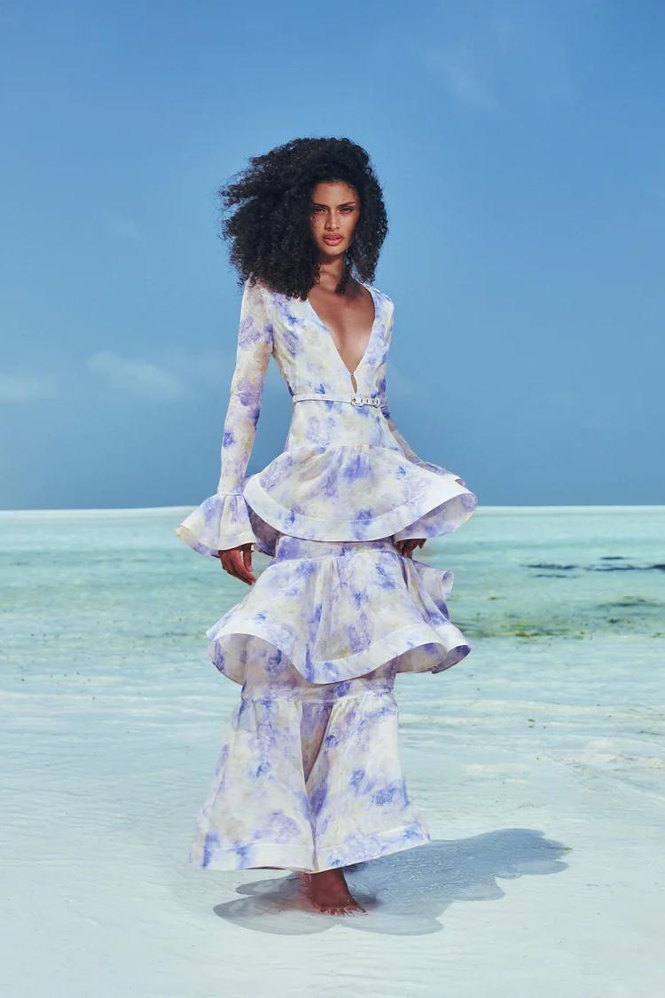 Floral Tiered Ruffle Maxi Dress