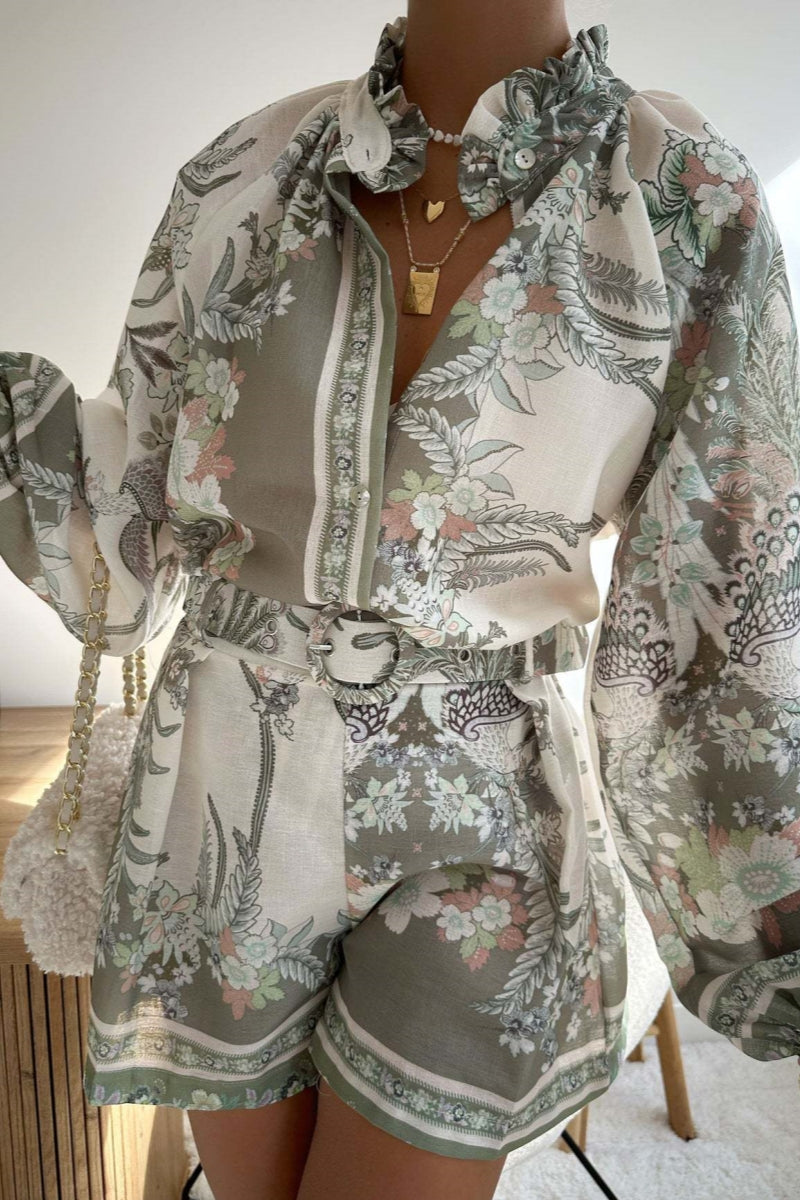 3D Print Long Sleeve Shorts Set