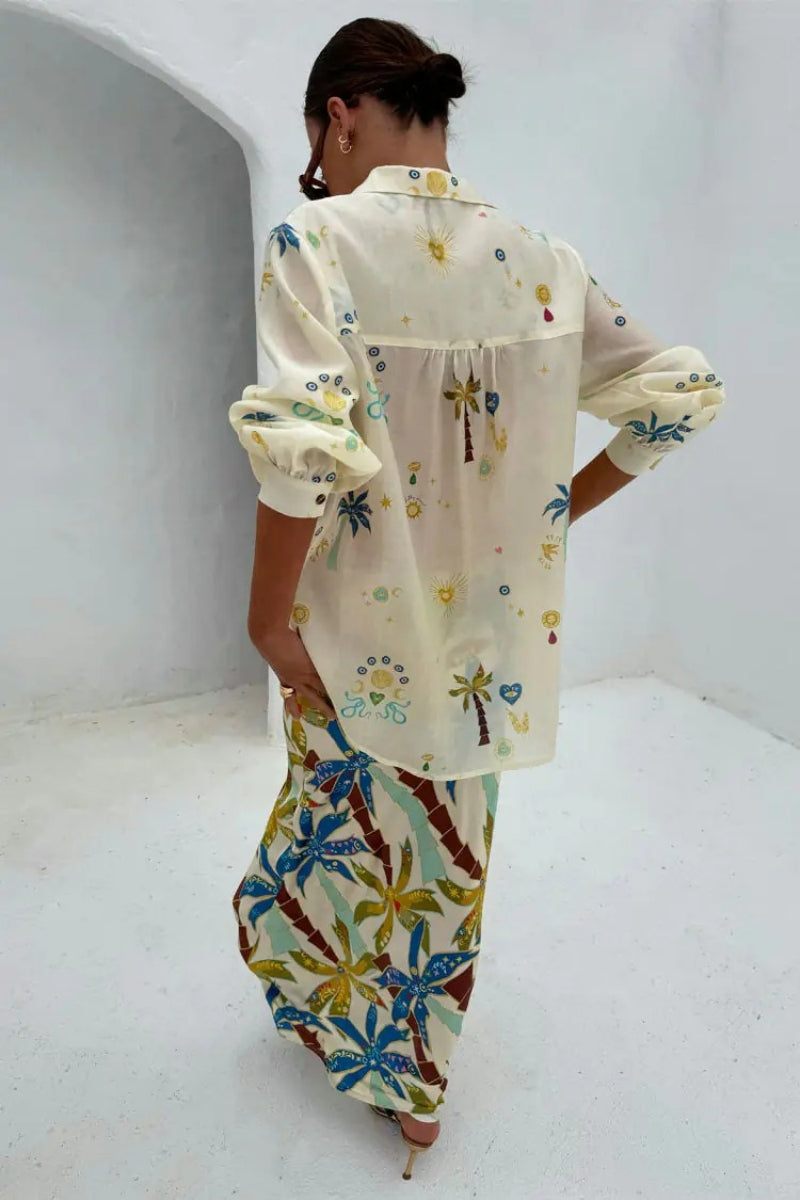 Printed Summer Shorts Set